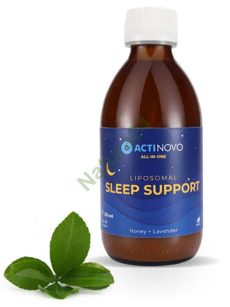 Liposomalny Sleep Support - Miód + Lawenda 250ml ActiNovo