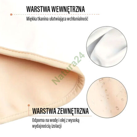 Zestaw do kompresów olejem rycynowym - 8 kompresów - 6