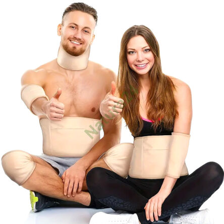 Zestaw do kompresów olejem rycynowym - 8 kompresów - 3