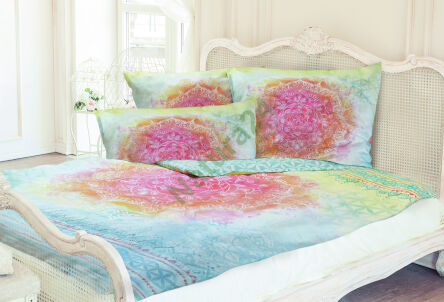Pościel Fascination tęcza - 135/200 cm zawiera poduszkę 80/80 cm EN-127