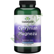 Swanson Cytrynian Magnezu 240 tabletek