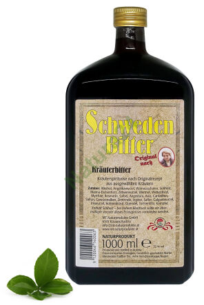 Alk. Oryginalne zioła szwedzkie - Ekstrakt Wyciąg (Nalewka) 1000ml