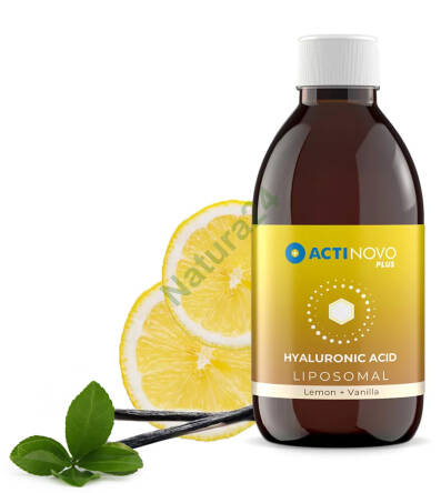 Liposomalny Kwas Hialuronowy - Cytryna & Wanilia 250ml ActiNovo KRÓTKI TERMIN -50%