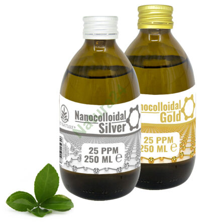 ZESTAW PROMOCYJNY Srebro+Złoto 25ppm 2x250ml