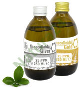 ZESTAW PROMOCYJNY Srebro+Złoto 25ppm 2x250ml